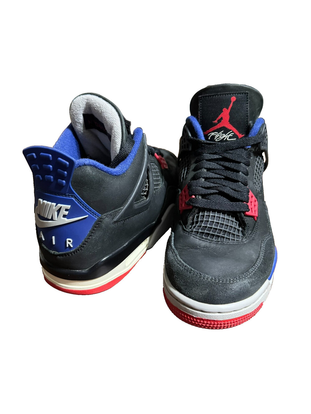 Nike Air Jordan 4 Retro Rare Air Black Blue Red Sneakers FV5029 Size 7.5